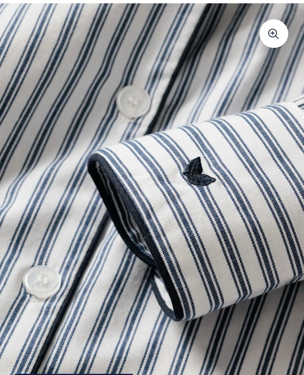 Petite Plume Women's Twill Pajama Set in Navy French Ticking NWT XSMALL MSRP $94