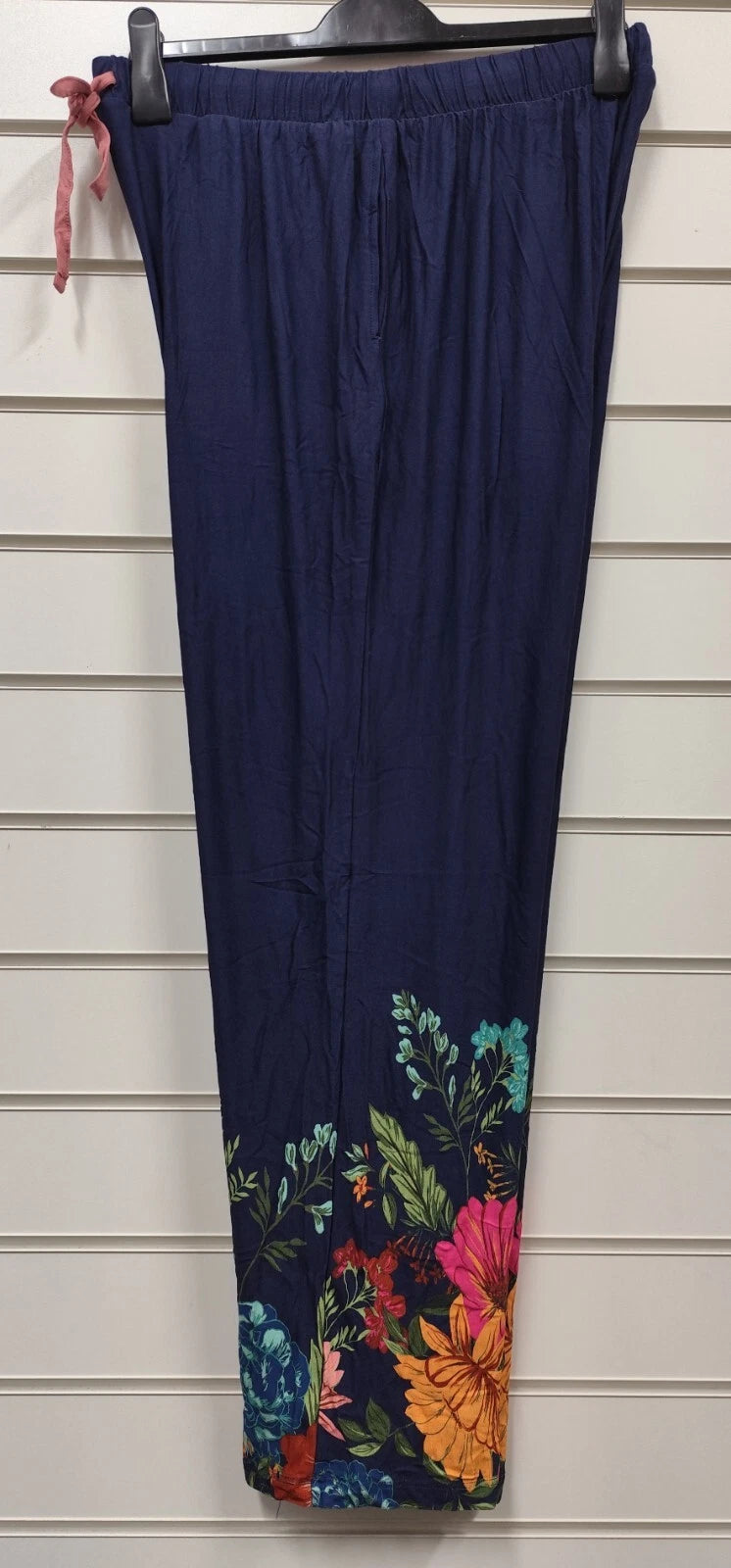 PRETTY SECRETS LADIES PLUS SIZE VISCOSE BLUE FLORAL PYJAMA SET UK SIZES 12-34