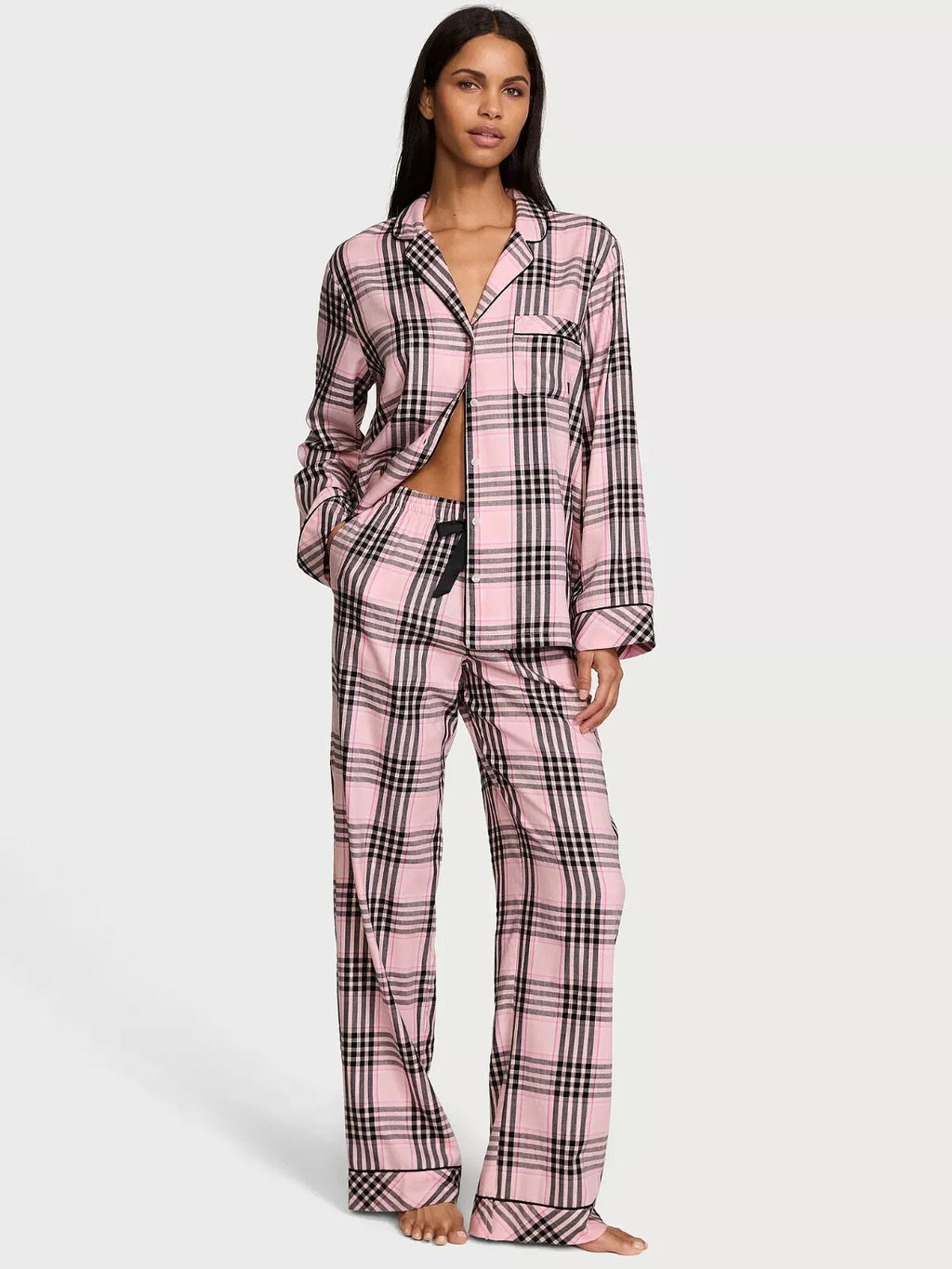 VICTORIA'S SECRET Flannel Long PJ 2-pc Set XS, S, M, L, XL Reg, Long, Short NEW