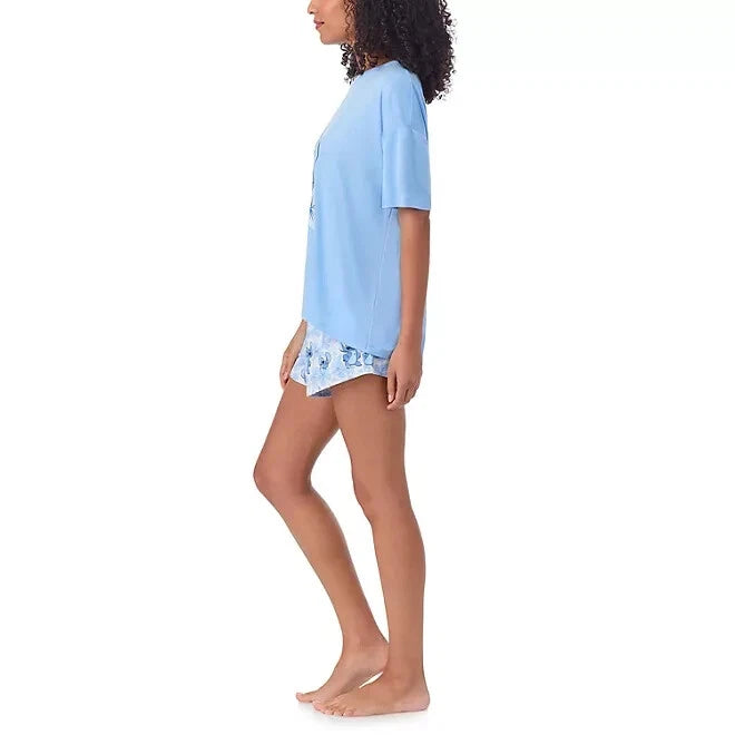 Stitch 2-Piece Short Sleeve and Short Pajama Set Size XL 16-18
