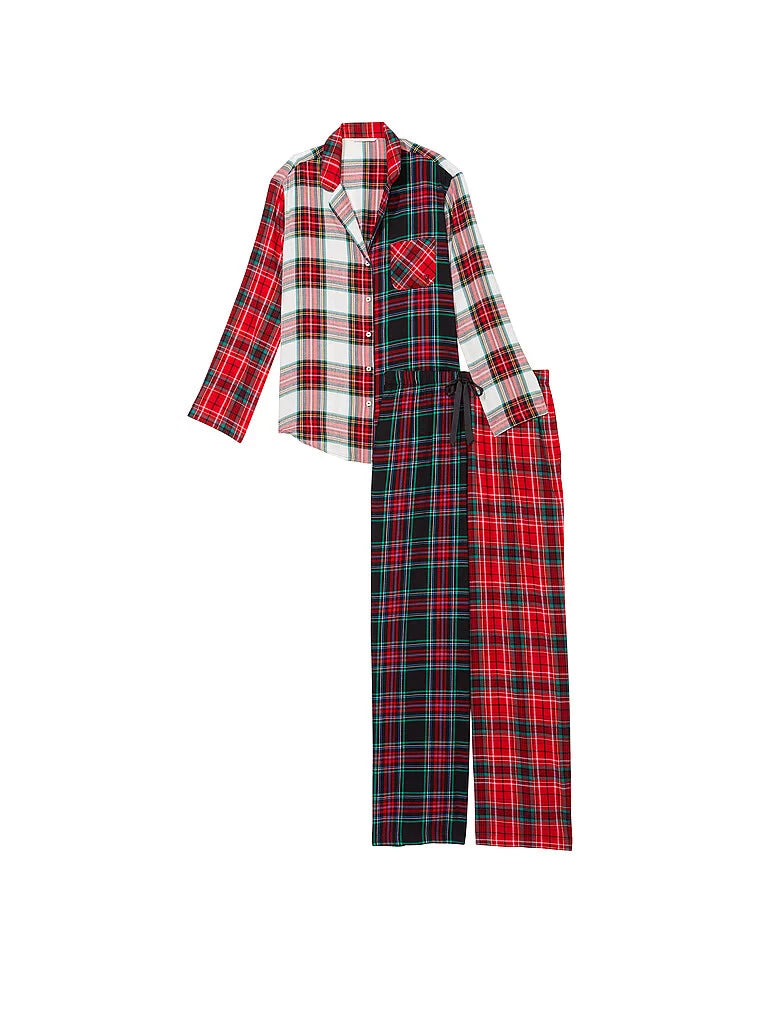 VICTORIA'S SECRET Flannel Long PJ 2-pc Set Many Sizes XS,S,M,L,XL Reg,Long,Short