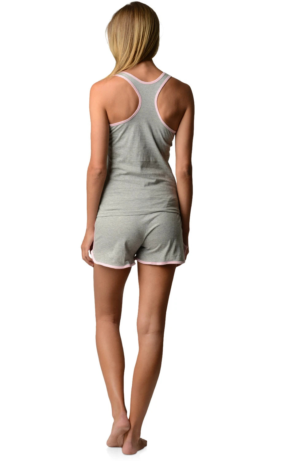 Casual Nights Women's Knitted Sleeveless Tank and Pajama Shorts Set