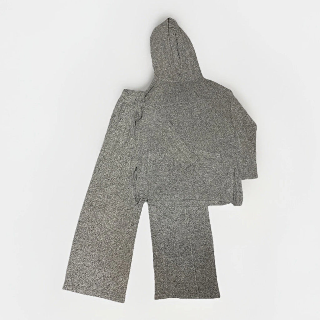 Lou & Grey Women’s Two Piece Grey Loungewear / PJ Top & Bottoms Small