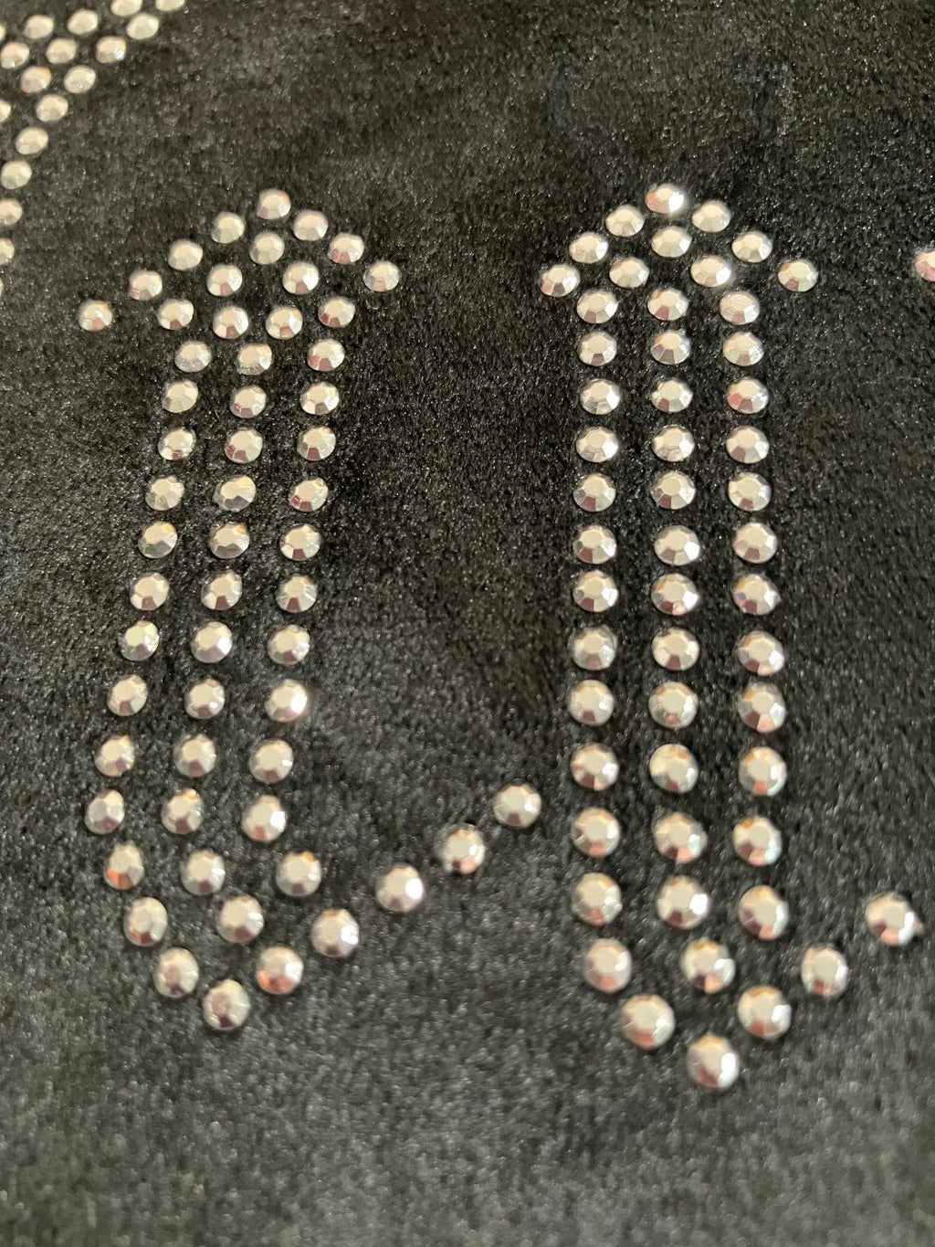 Juicy Couture Velour Sleepwear Lounge Set Size Large Black Top + Flare Pants NEW