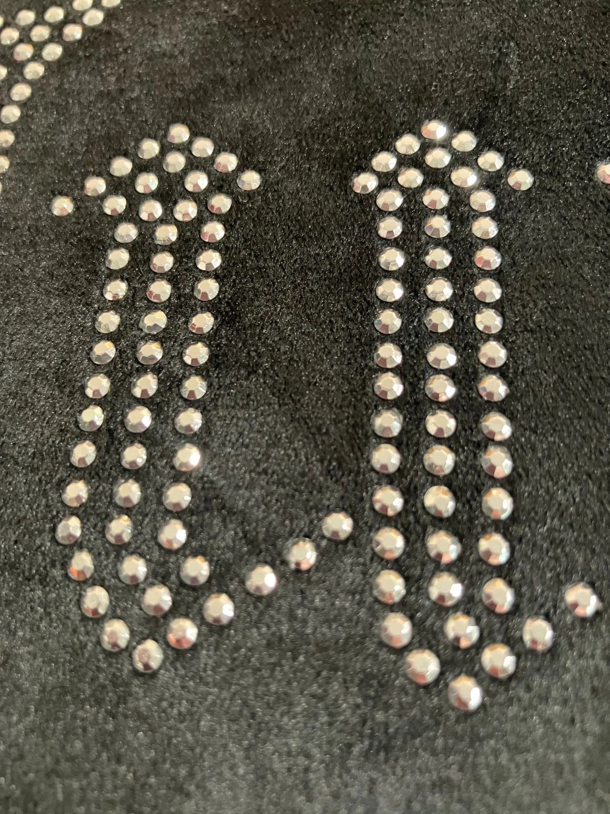 Juicy Couture Velour Sleepwear Lounge Set Size Large Black Top + Flare Pants NEW