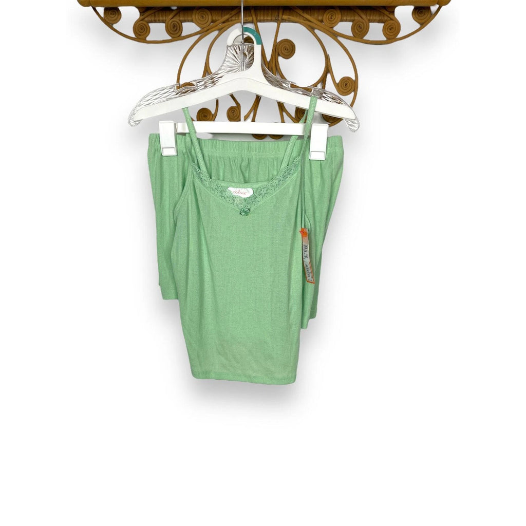 NEW Colsie cami short pajama sleep set green S
