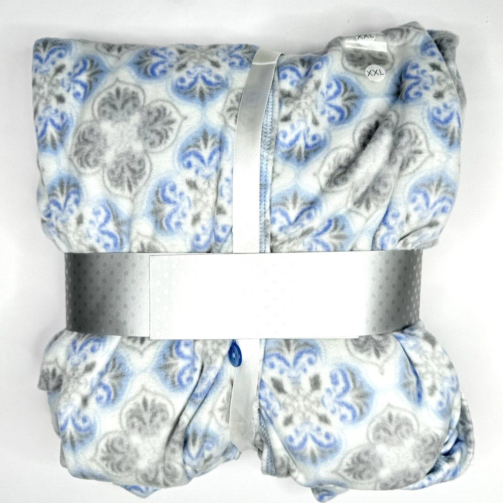 Charter Club Women's 2 Piece Fleece Pajama Set Button Front & Pant XXL $59