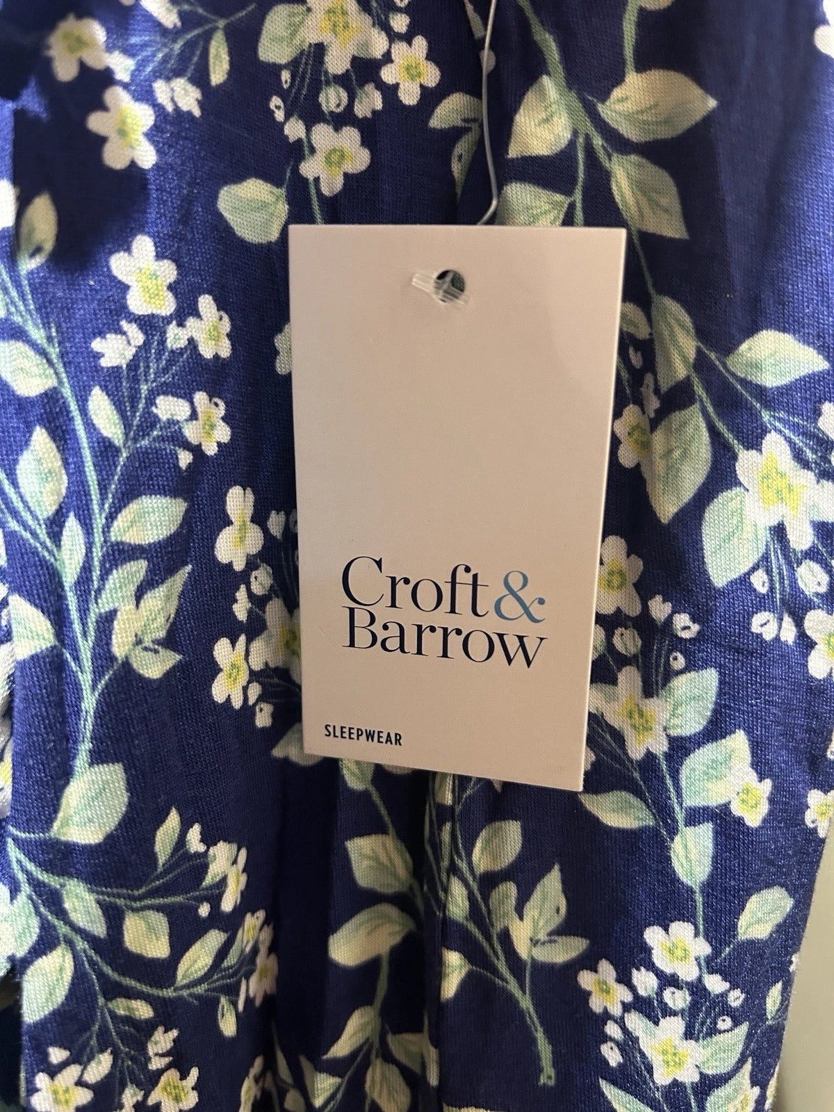 NEW! Women's Croft and Barrow Sleepwear Pajama Set Size Medium Tansy Floral