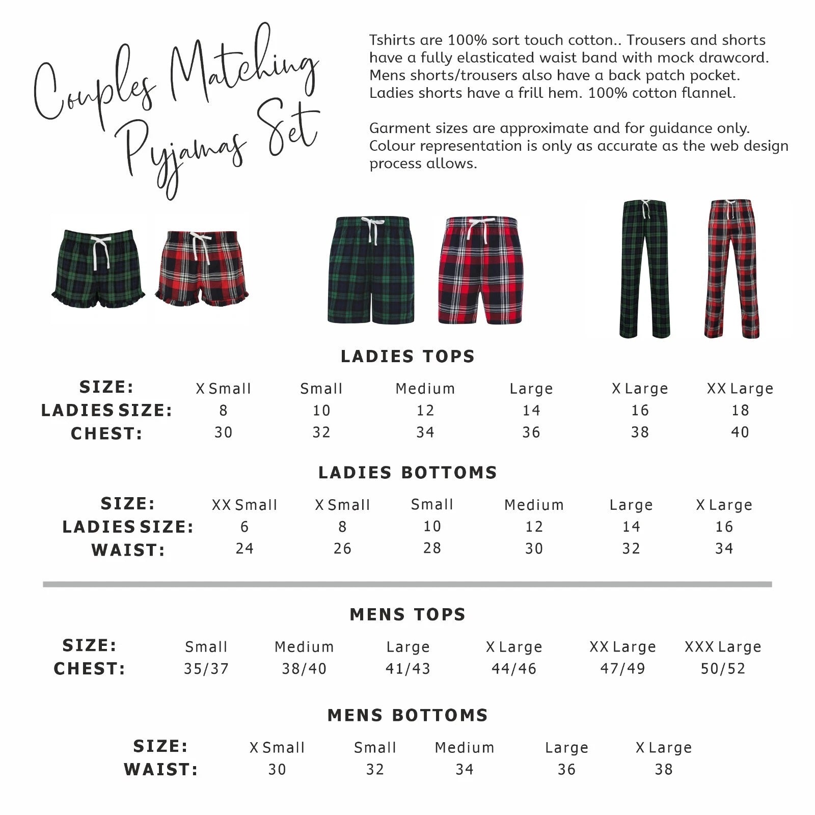 CUSTOM COUPLES PYJAMAS Hubby & Wifey Mr & Mrs Matching PJs Wedding Newlywed Gift