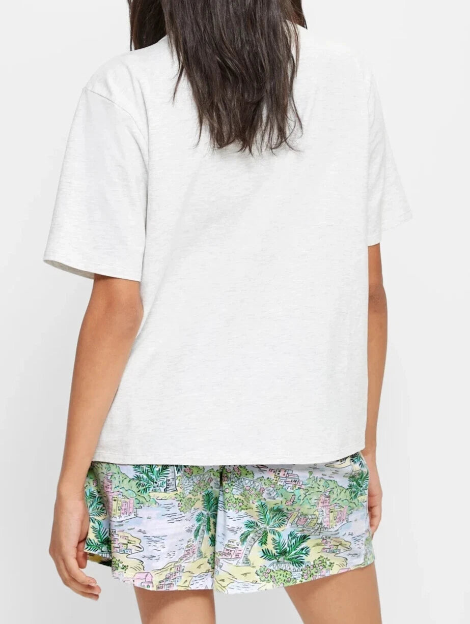 LADIES size M / 12 Summertime Dreaming grey marle pyjamas Target Medium NEW A560