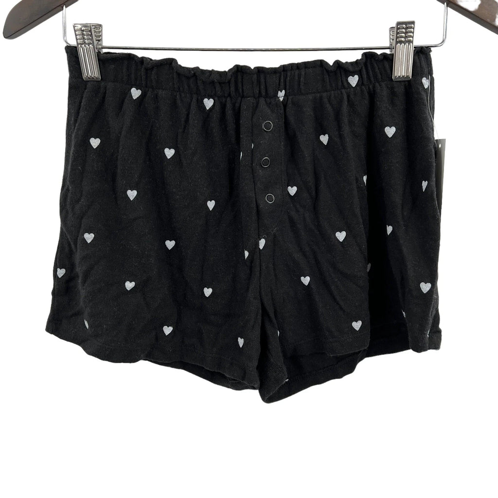 Aqua Slate Pajama Set All Over Hearts New Size Medium