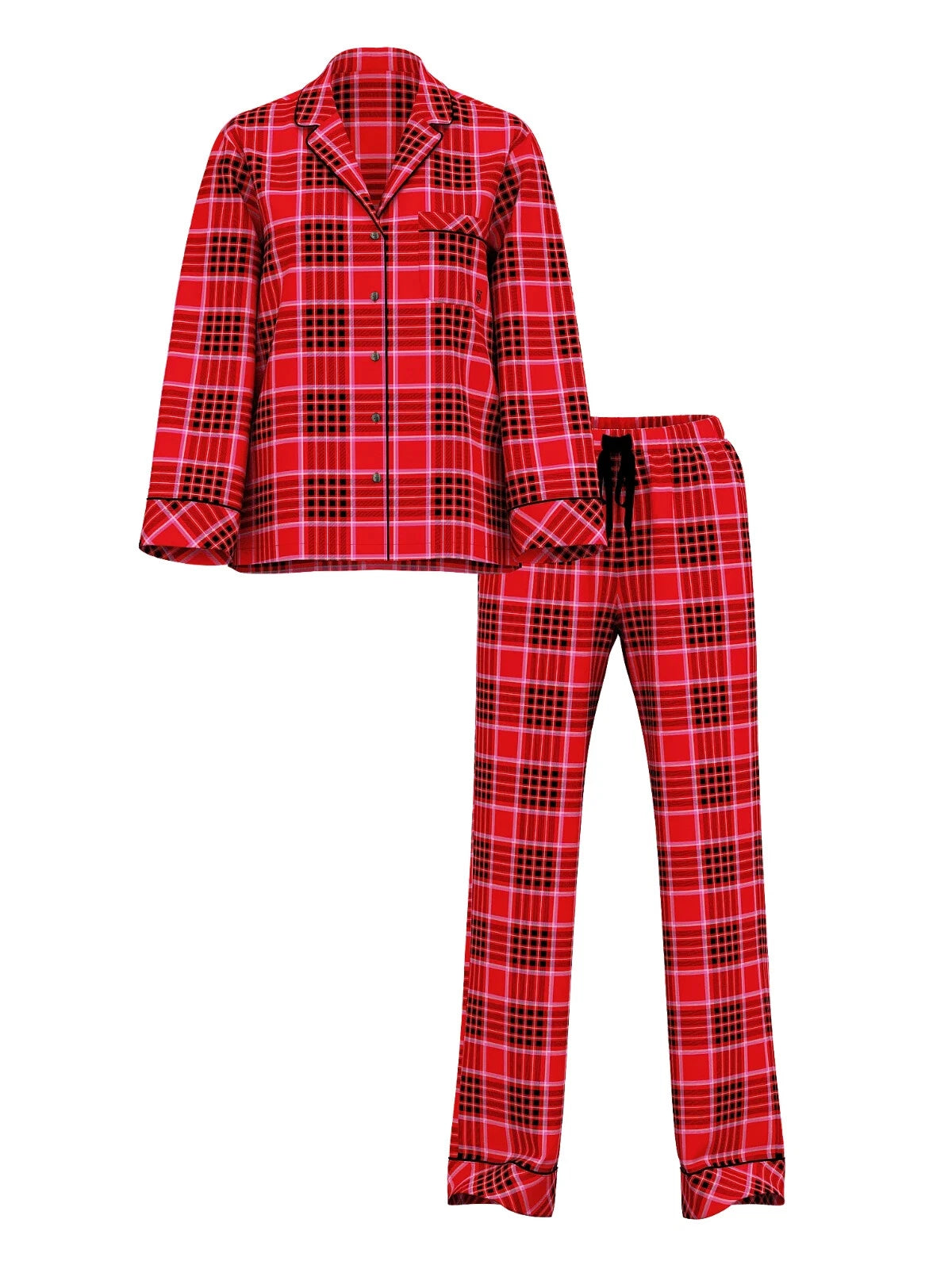 VICTORIA'S SECRET Flannel Long PJ 2-pc Set XS, S, M, L, XL Reg, Long, Short NEW
