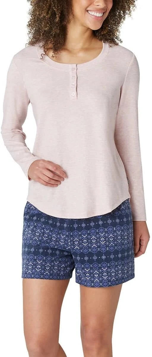 Eddie Bauer Ladies' 3-Piece Waffle Fleece Pajama Set