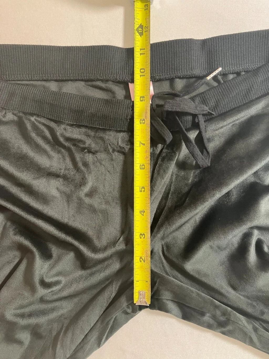 Juicy Couture Velour Sleepwear Lounge Set Size Large Black Top + Flare Pants NEW