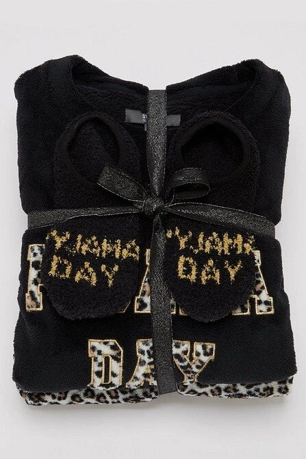 Ladies Womens SUPERSOFT FLEECE Pyjamas and Matching Socks Cosy PJ SET UK 8-26