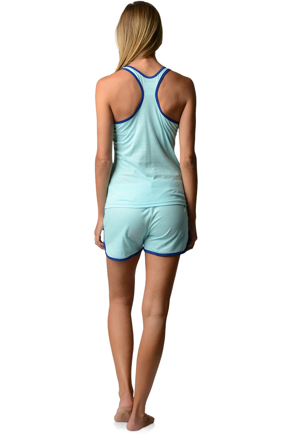 Casual Nights Women's Knitted Sleeveless Tank and Pajama Shorts Set