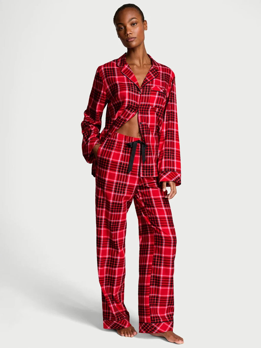 VICTORIA'S SECRET Flannel Long PJ 2-pc Set XS, S, M, L, XL Reg, Long, Short NEW