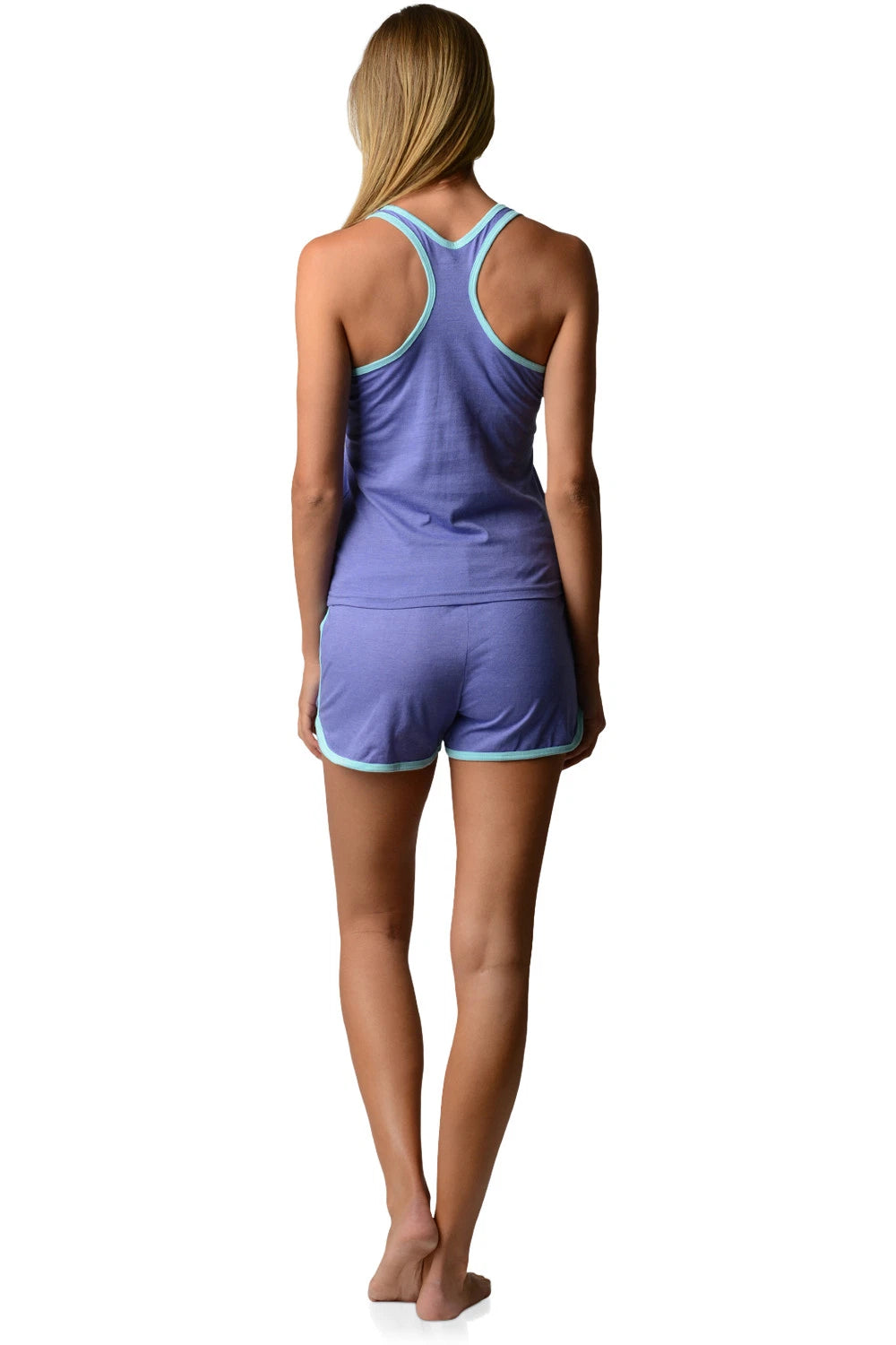 Casual Nights Women's Knitted Sleeveless Tank and Pajama Shorts Set