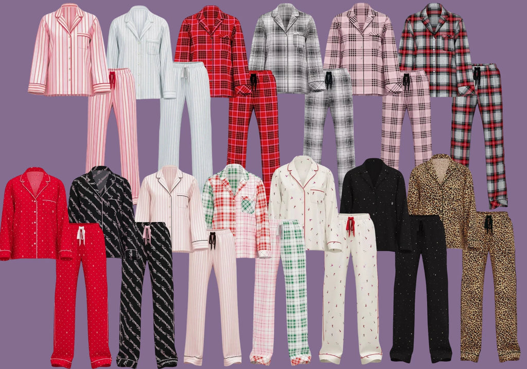 VICTORIA'S SECRET Flannel Long PJ 2-pc Set XS, S, M, L, XL Reg, Long, Short NEW