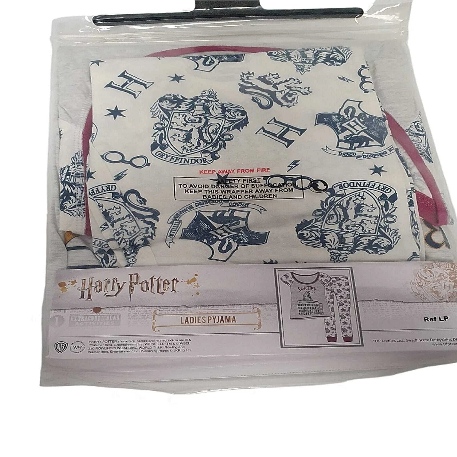 Harry Potter Hogwarts Pyjama Set Women's Sorting Hat PJ's Ladies Nightwear