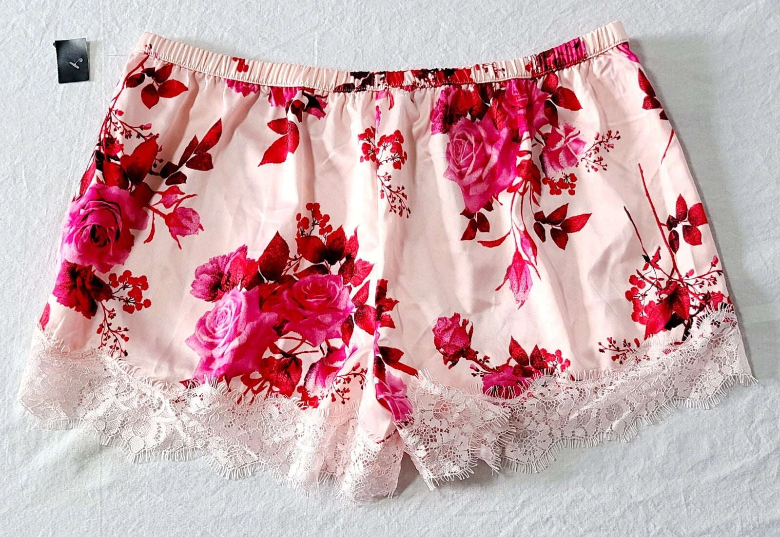 Inc Intimates Shorts Pajama Set Floral Print Pink Size Medium T42-1144