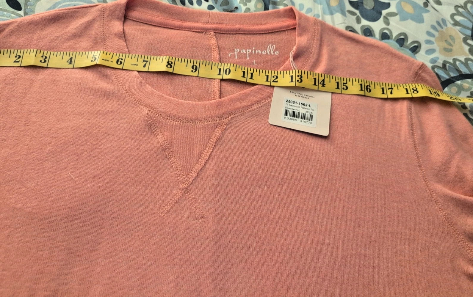 Papinelle Loungeware Pajama Set Size L Soft And Comfy Quiet Luxury Y2K NWT