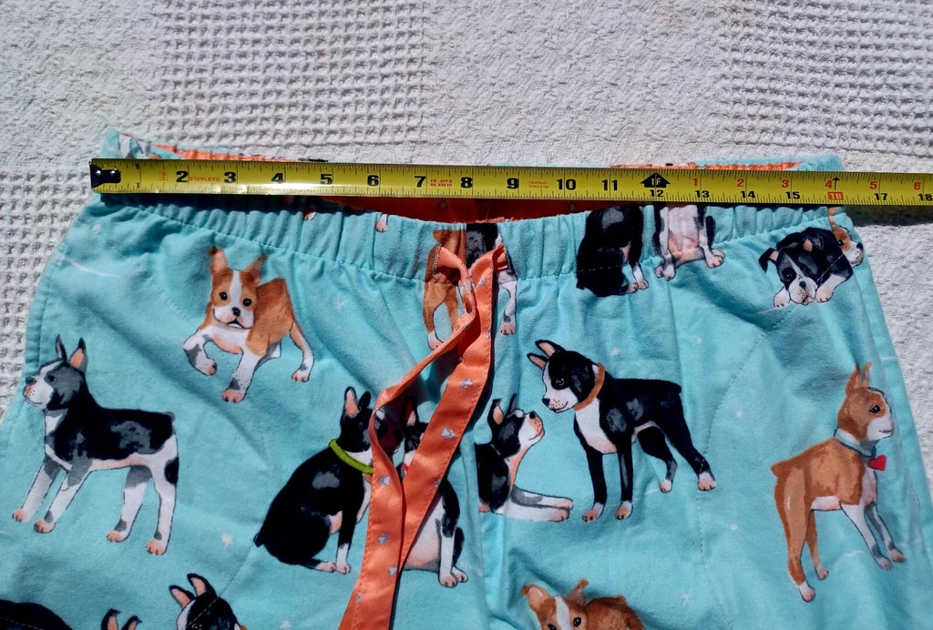 Nick&Nora Flannel Sleepwear Cotton Pajama Set Puppy Eyes Dog Print Relaxed M