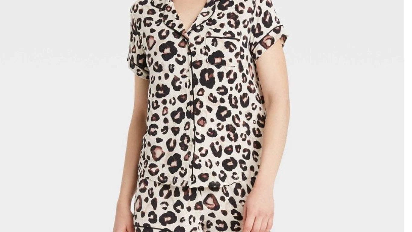 2 pairs Stars Above Ladies PJ short set XL New with Tags Leopard print