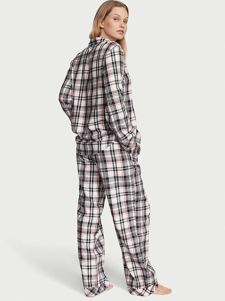 VICTORIA'S SECRET Flannel Long PJ 2-pc Set Many Sizes XS,S,M,L,XL Reg,Long,Short