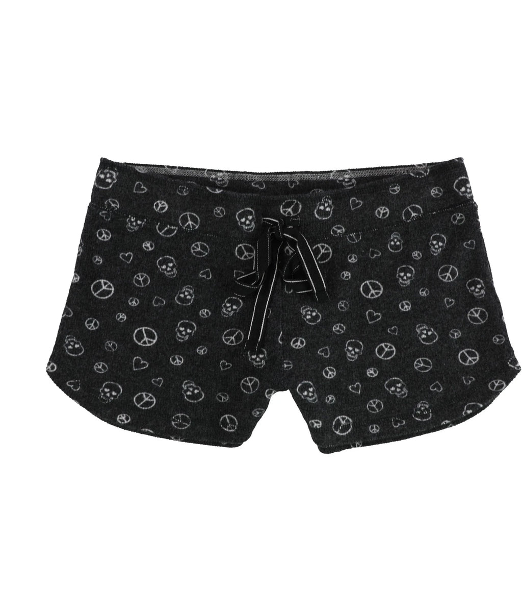 P.J. Salvage Womens Peace And Love Pajama Shorts