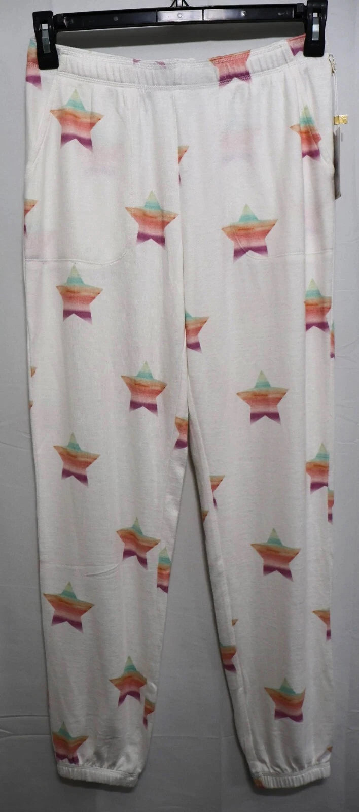PJ Salvage Soft Pajama Lounge Set, Ivory Stardust, Size SMALL (RESDP/RESDLS)
