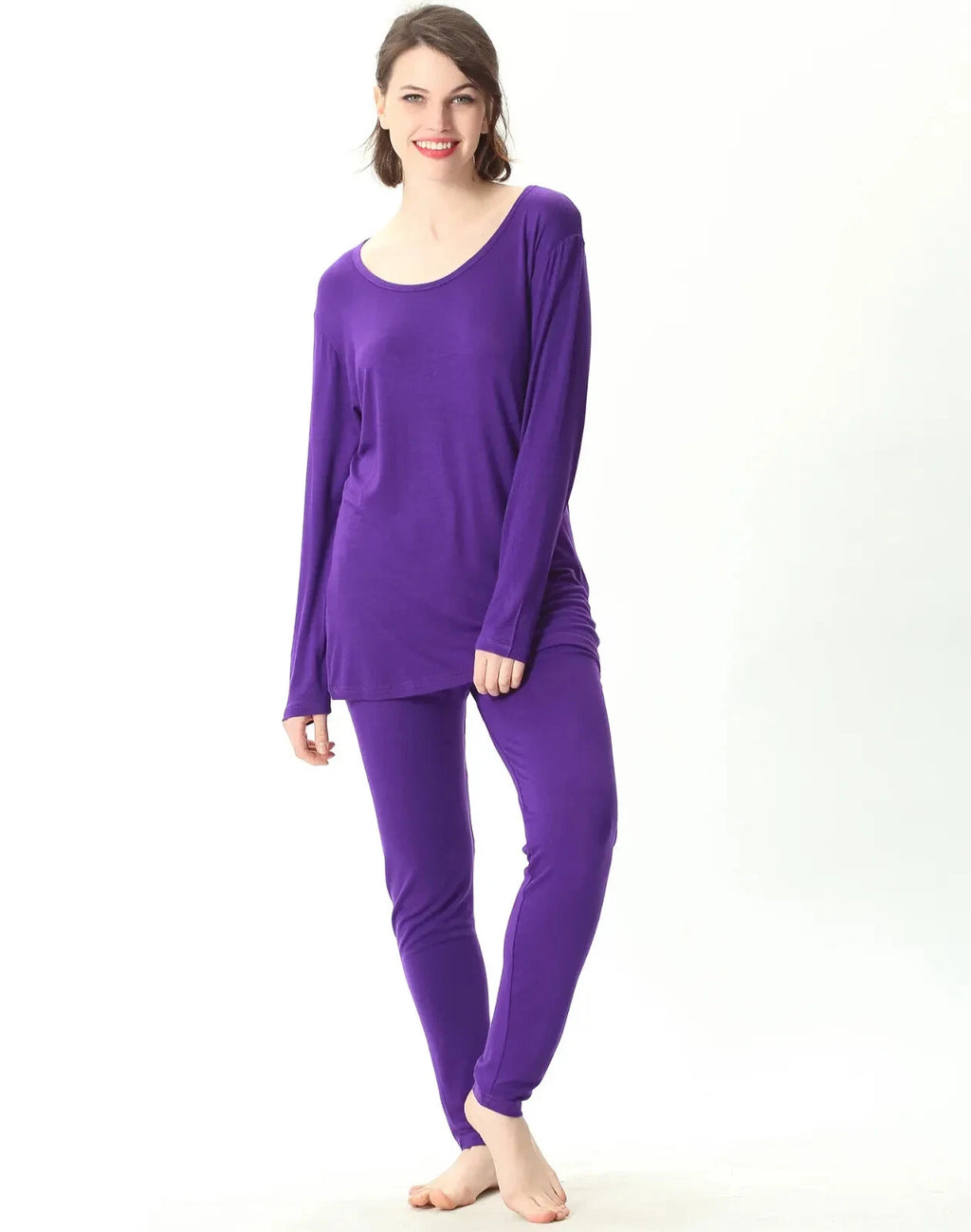 Winter Women Pajamas Set 7XL Oversized High Stretch Modal Home Clothes Underwear