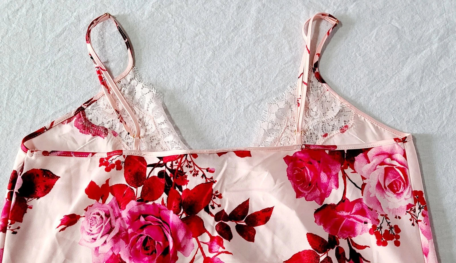 Inc Intimates Shorts Pajama Set Floral Print Pink Size Medium T42-1144