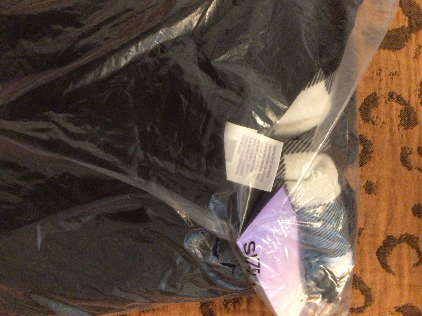 Women's Henley Pajama Set - Stars Above - Size XL Black White - NEW WITH TAGS