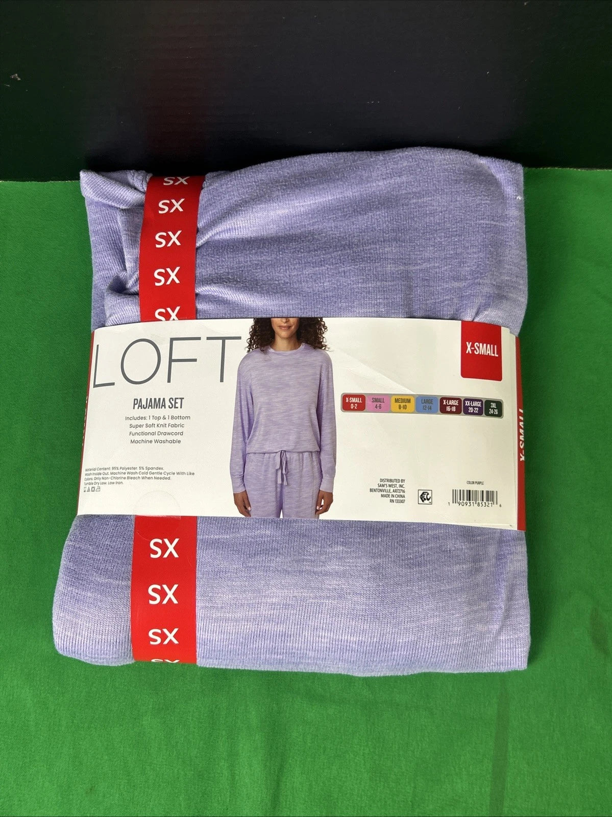 LOFT Women's 2-Piece Pajama Set Size XS Purple