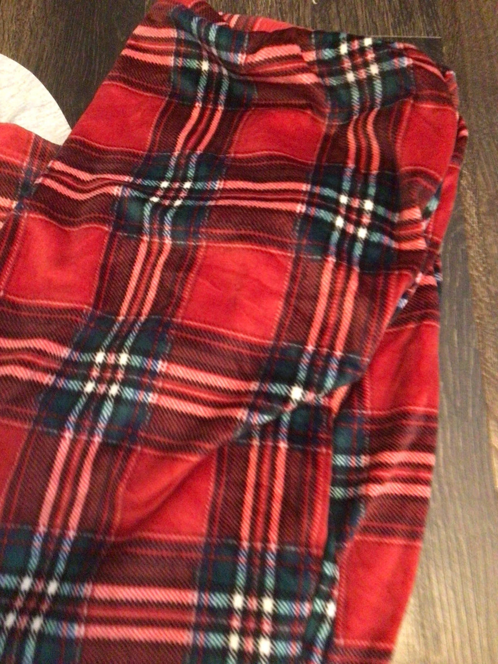 STARS ABOVE Women's Henley Pajama Sleepwear Set Long Sleeve Top Gray Plaid XXL