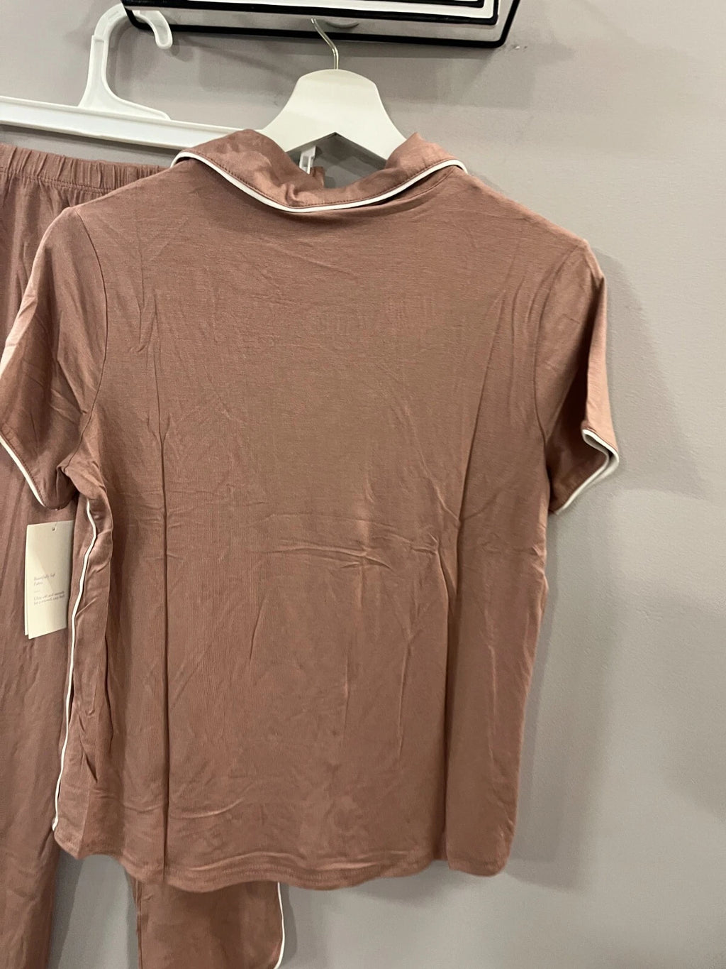 2pc Stars Above Womens Notch Collar Pajama Set, Lumbrook Mauve Size XS