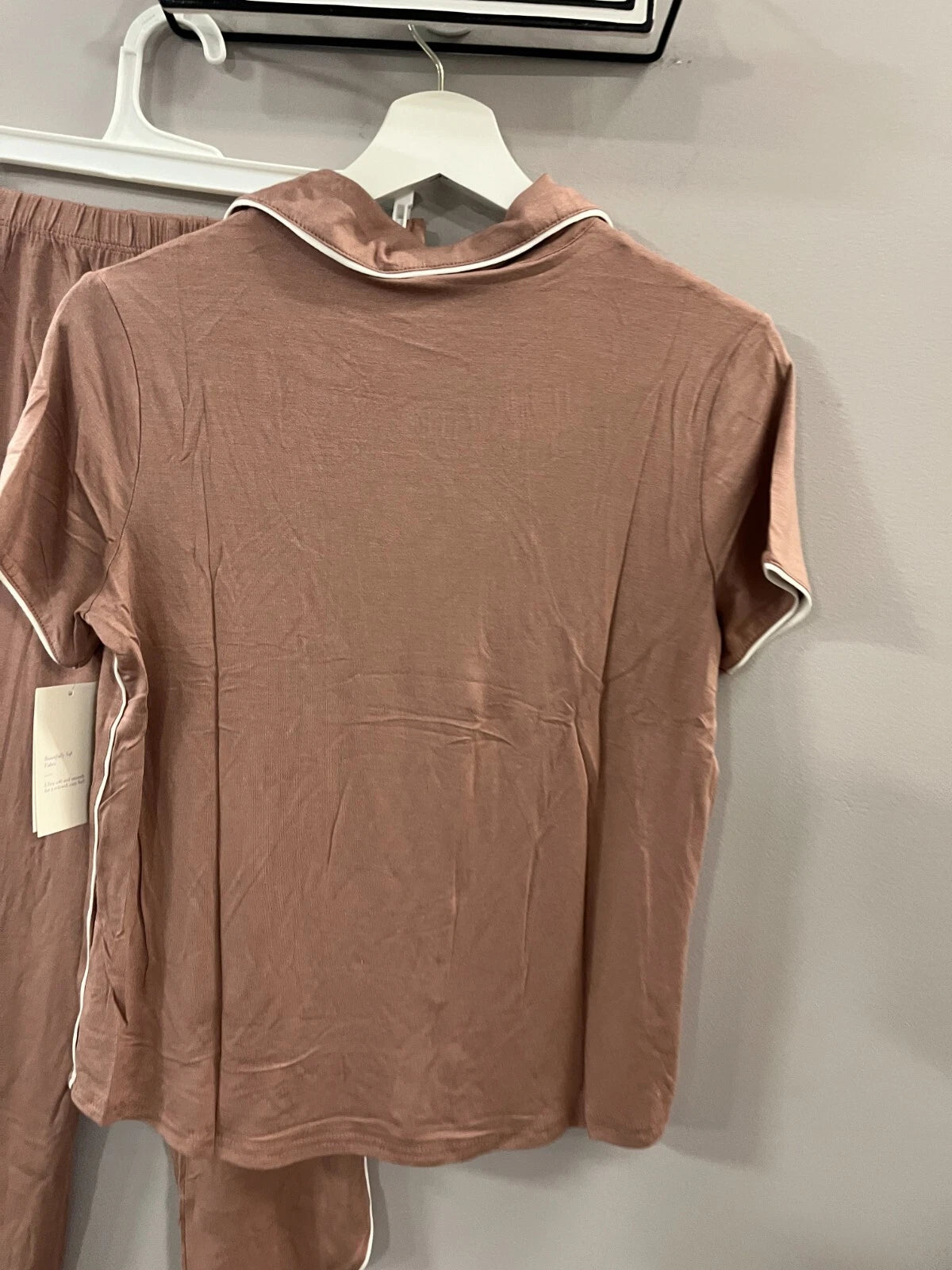 2pc Stars Above Womens Notch Collar Pajama Set, Lumbrook Mauve Size XS