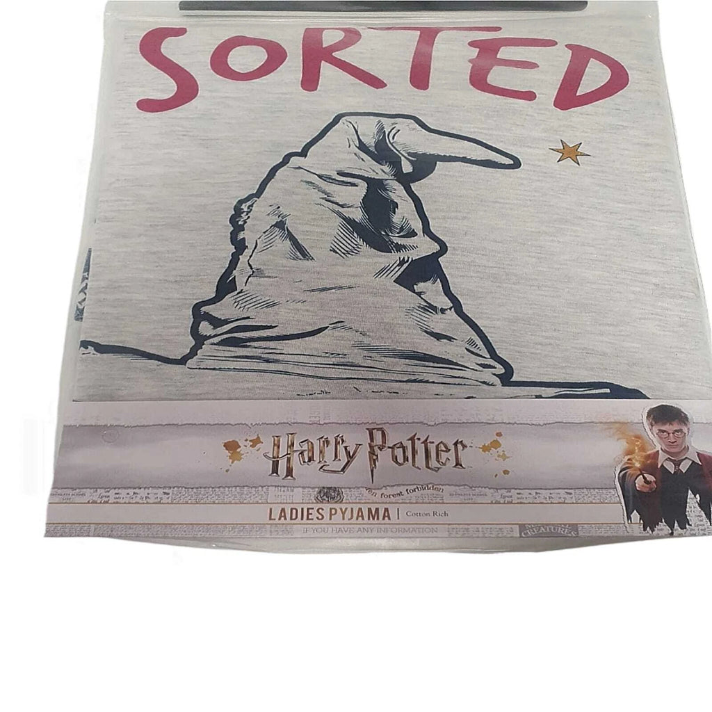 Harry Potter Hogwarts Pyjama Set Women's Sorting Hat PJ's Ladies Nightwear