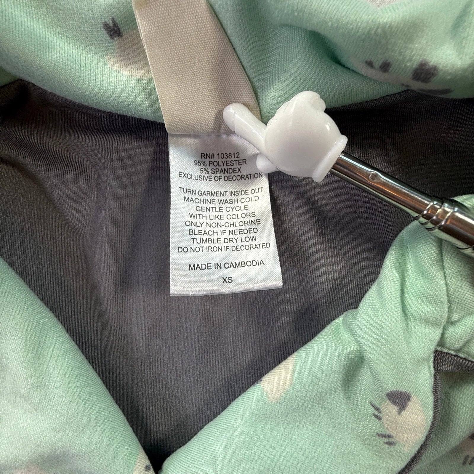 MUNKI MUNKI Women’s Pajama Set Mint Green Sheep Print Short Sleeve Top Pants XS