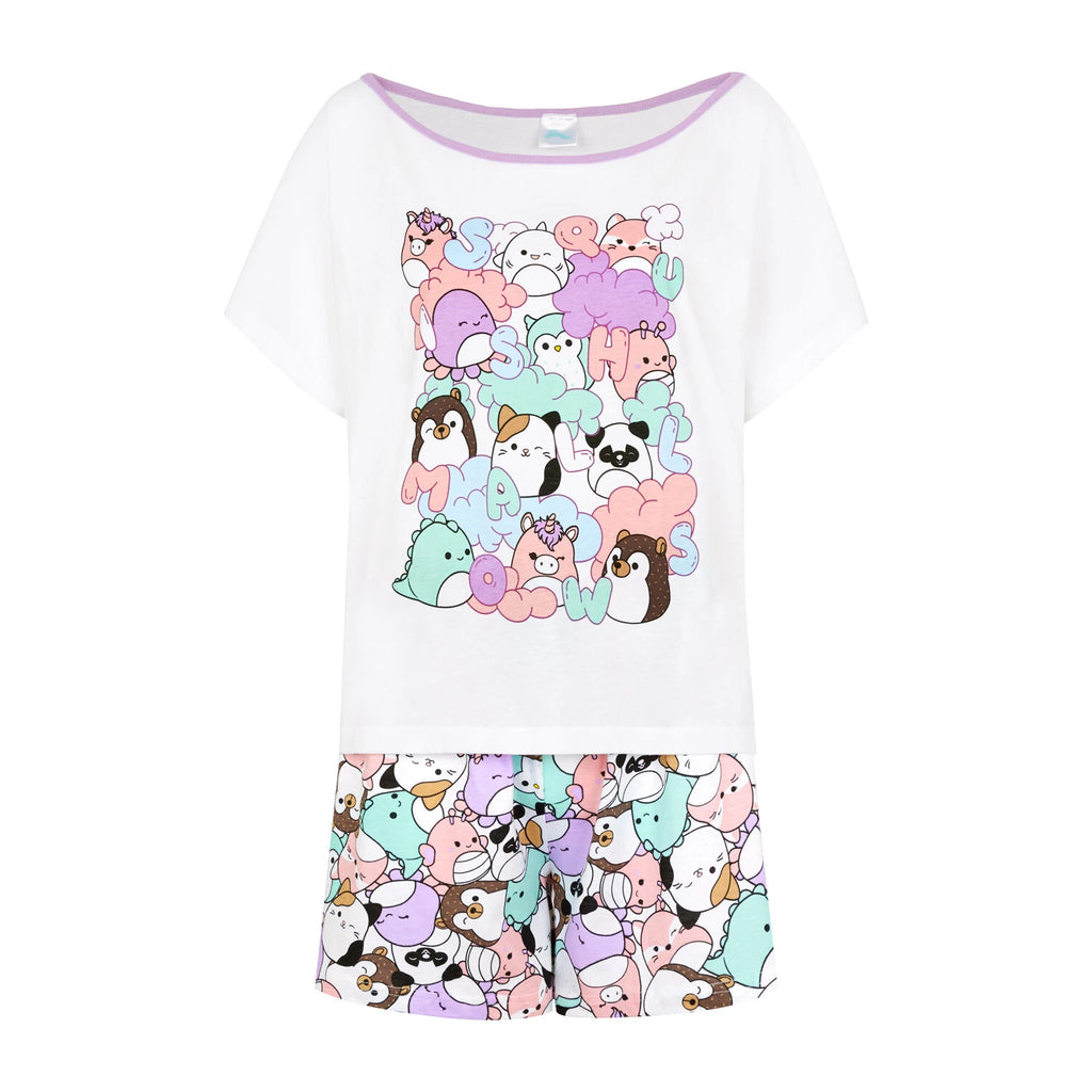 Squishmallows Ladies Pyjamas Womens Off the Shoulder PJ Set