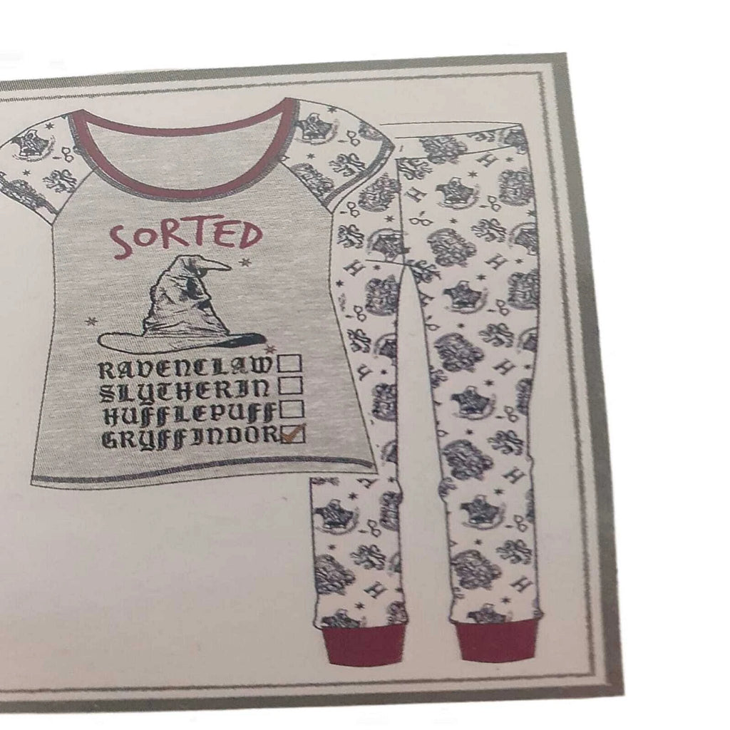 Harry Potter Hogwarts Pyjama Set Women's Sorting Hat PJ's Ladies Nightwear