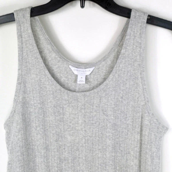 Charter Club Cotton Pointelle Tank Top & Pants Pajama Set Siz M Choose Color New