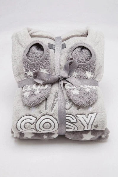 Ladies Womens SUPERSOFT FLEECE Pyjamas and Matching Socks Cosy PJ SET UK 8-26