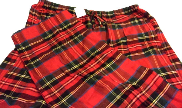 Ralph Lauren Black Label Pajama Set Red Plaid Size Large Soft Cotton Viscose New