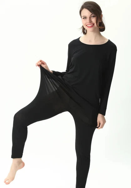 Winter Women Pajamas Set 7XL Oversized High Stretch Modal Home Clothes Underwear