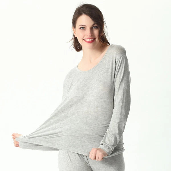 Winter Women Pajamas Set 7XL Oversized High Stretch Modal Home Clothes Underwear