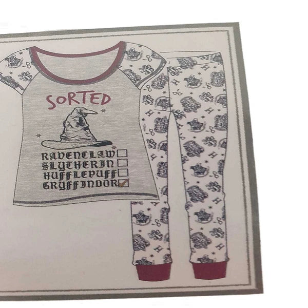 Harry Potter Hogwarts Pyjama Set Women's Sorting Hat PJ's Ladies Nightwear