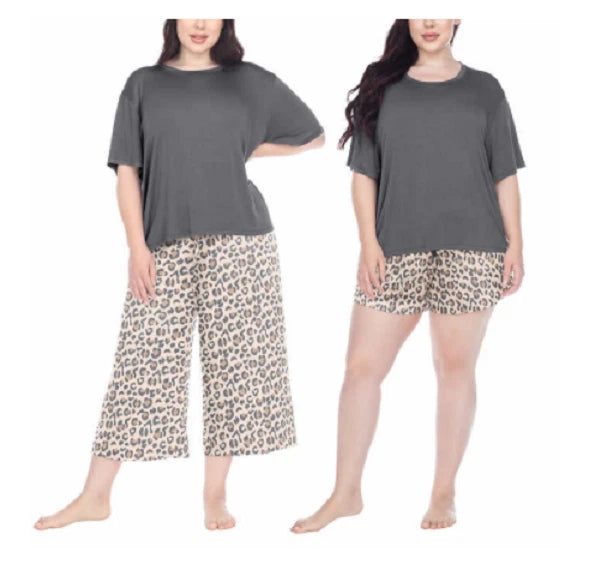 NEW Honeydew Women's Palazzo 3 Piece Flattering Fit Pajama Set Size Small