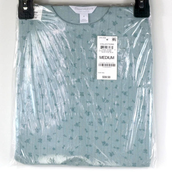 Charter Club Cotton Pointelle Tank Top & Pants Pajama Set Siz M Choose Color New